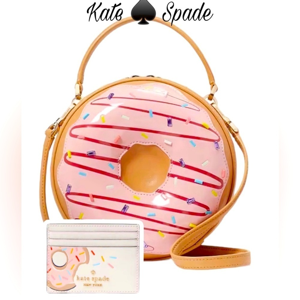 NWT Kate Spade Coffee Break 3 D purse & Card Holder ;set regular $558 ; 2 pieces